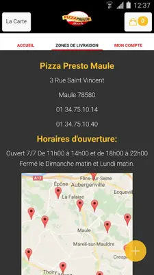 Pizza Presto Maule android App screenshot 1